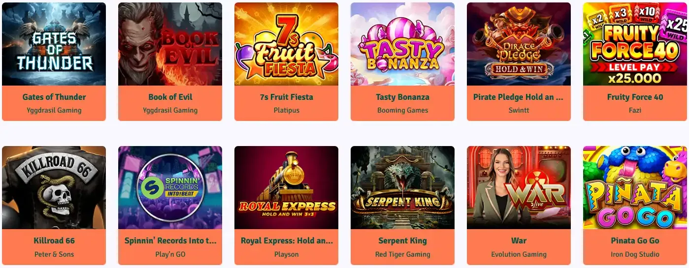 Staxino Casino Jeux